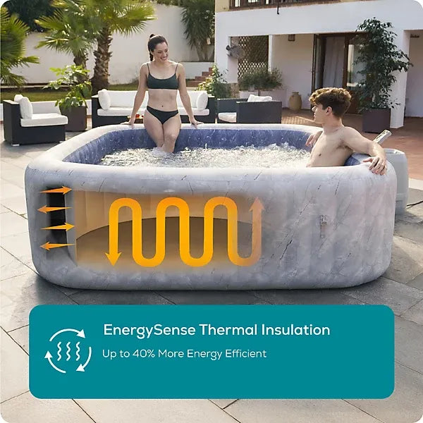 Lay-Z-Spa San Francisco HydroJet Hot Tub, 7 Person with Seats and Lights