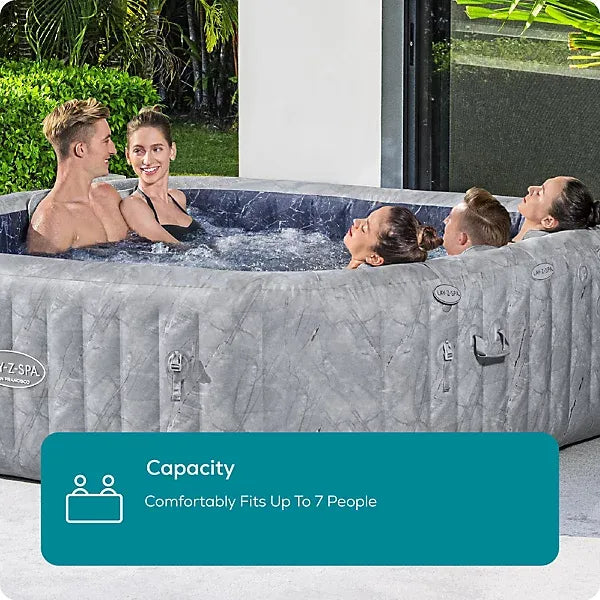 Lay-Z-Spa San Francisco HydroJet Hot Tub, 7 Person with Seats and Lights